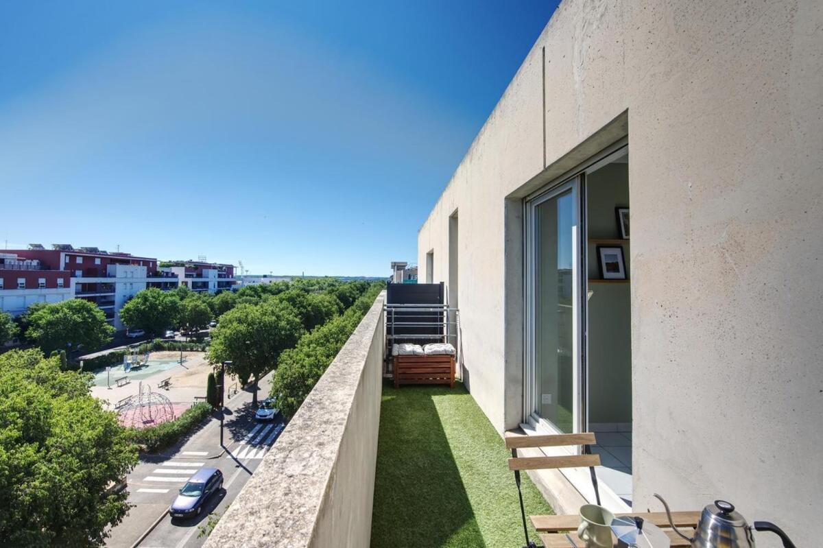 La Palm Room ~ Climatisation ~ Balcon ~ Parking Nîmes Exterior foto